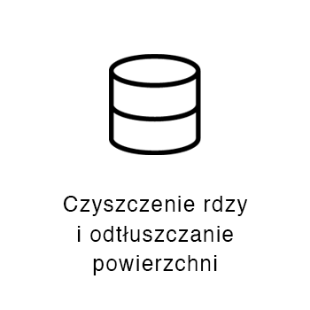 czyszczenie rdzy i odtłuszczanie powierzchni